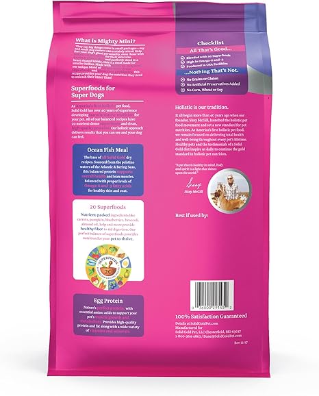 solid gold small breed