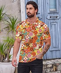 Mens 70s Shirt 70s Outfits for Men Disco Shirts
