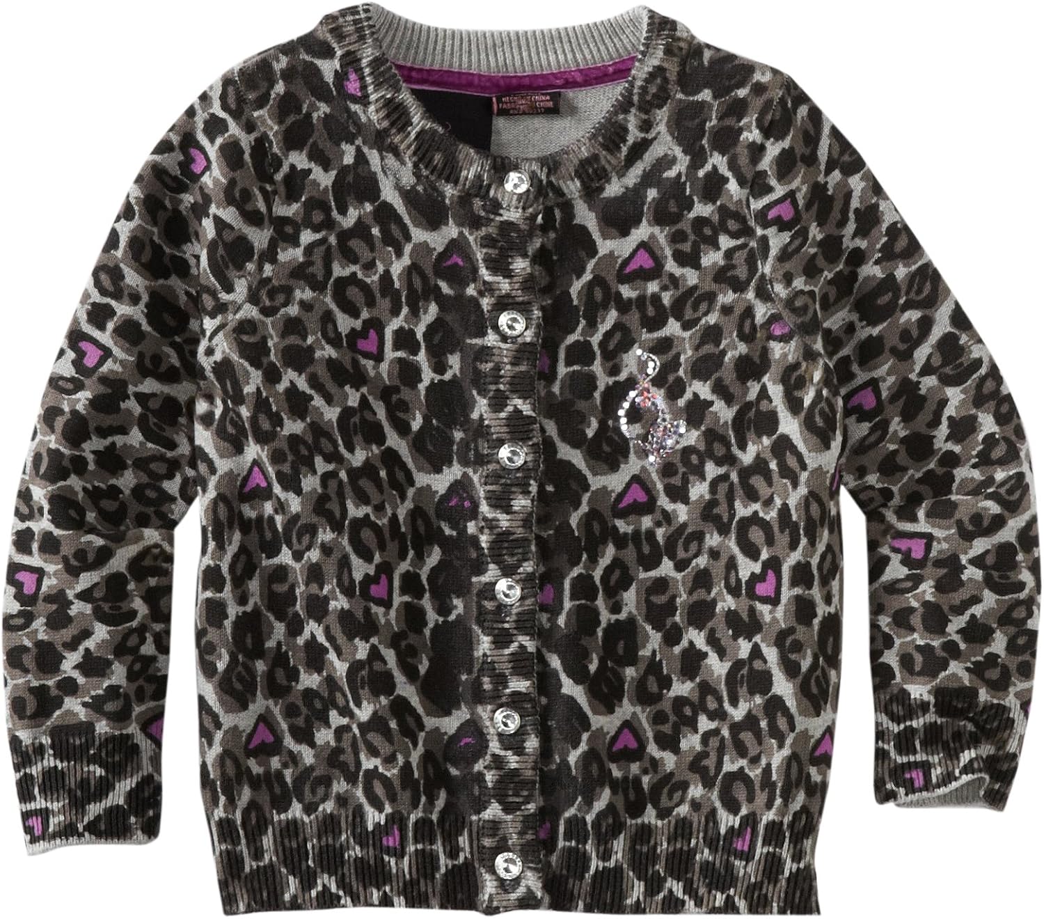 little girl leopard print cardigan
