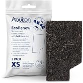 Aqueon Aquarium Fish Tank EcoRenew Filter Cartridge, Extra Small 3 Pack