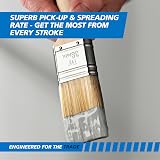 Harris Trade Fine Tip Brush 1.5 inch Smooth Finish Paint Pickup Control All view 6