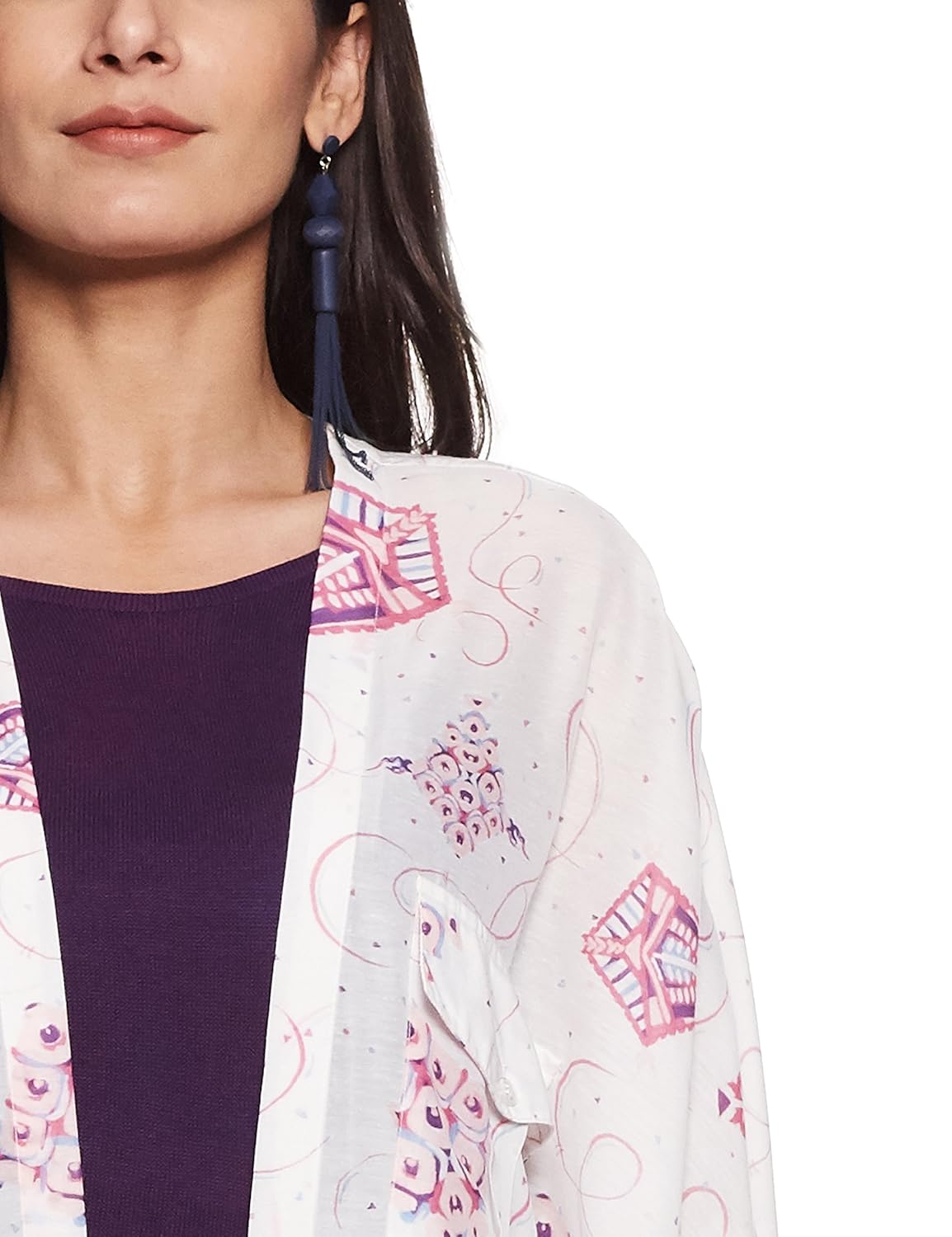 rheson by sonam & rhea kapoor women's big pocket cape shrug