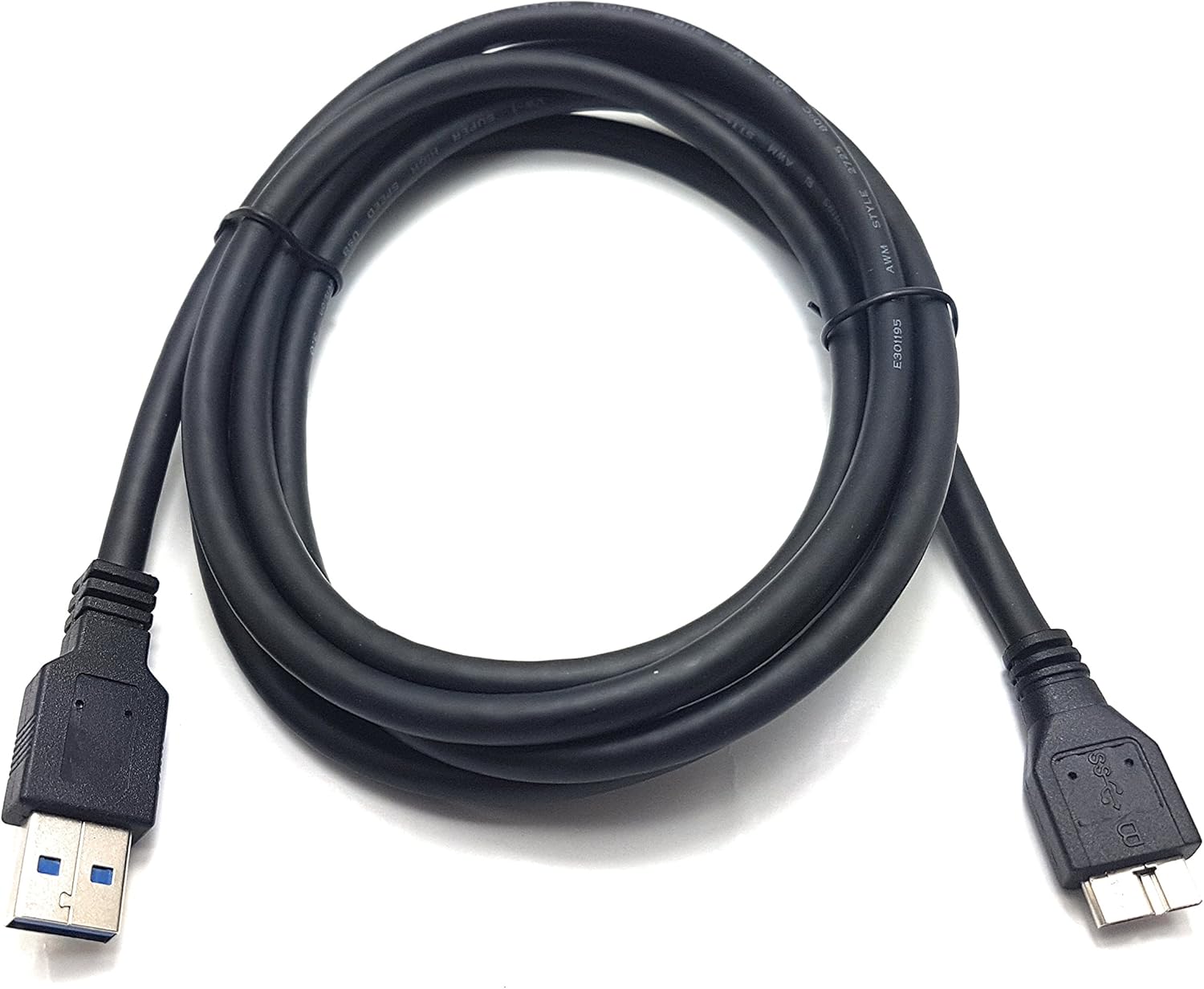 MainCore 2m Long SuperSpeed USB 3.0 Type A to Micro-B Cable For External Hard Drive (Available in 0.15m, 0.30m, 0.50m
