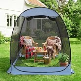 Alvantor Pop Up Screen House Tent, Instant Outdoor Gazebo with Mosquito Netting &amp; UPF 50+ Sun Protection, Portable Canopy Shelter for Patio, Backyard, Camping (2-10 Person)