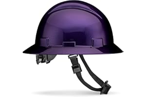 Acerpal Full Brim Hard Hat, Class C G & E, OSHA Construction Work Approved, Premium Carbon Design, Padded 6 PT Adjustable Ratchet Suspension, Top Pad, Gloss