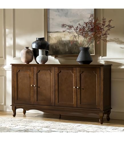 Amazon.com - Sunset Trading Cottage Clover Glass Door Credenza