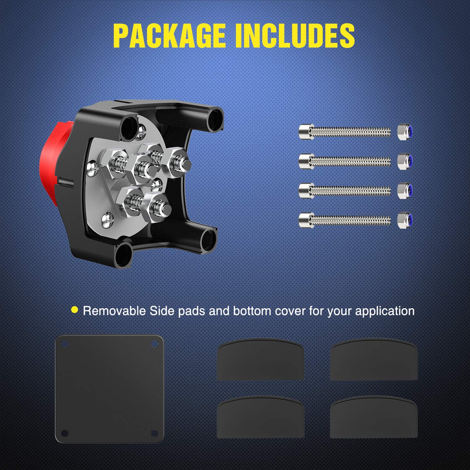 Nilight 1-2-Both-Off Battery Switch, 12V-48V Battery Disconnect Master Cutoff Switch for Marine Boat Car RV ATV UTV Vehicle, Waterproof Heavy Duty Battery Isolator Switch, 2 Years Warranty (90108A): Industrial & Scientific
