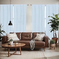 Ambesonne Checkered Window Curtains Pack of
