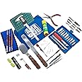 AMX3d Pro Grade Plus 3D Printer Tool Kit - All The 3D Printing Tools & Accessories Needed to Remove, Clean & Finish 3D Prints Plus Printer Tune-up Toolkit – 3D Print Like a Pro