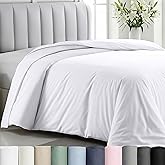 California Design Den Oversized King Duvet Cover Only - Winner Good Housekeeping Best Bedding Awards 2025, Premium 400 Thread Count Sateen, 100% Cotton Duvet Cover, Button Closure & Corner Ties -White