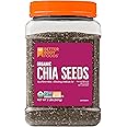 BetterBody Foods Organic Chia Seeds 2 lbs, 32 Oz, with Omega-3, Non-GMO, Gluten Free, Keto Diet Friendly, Vegan, Good Source 
