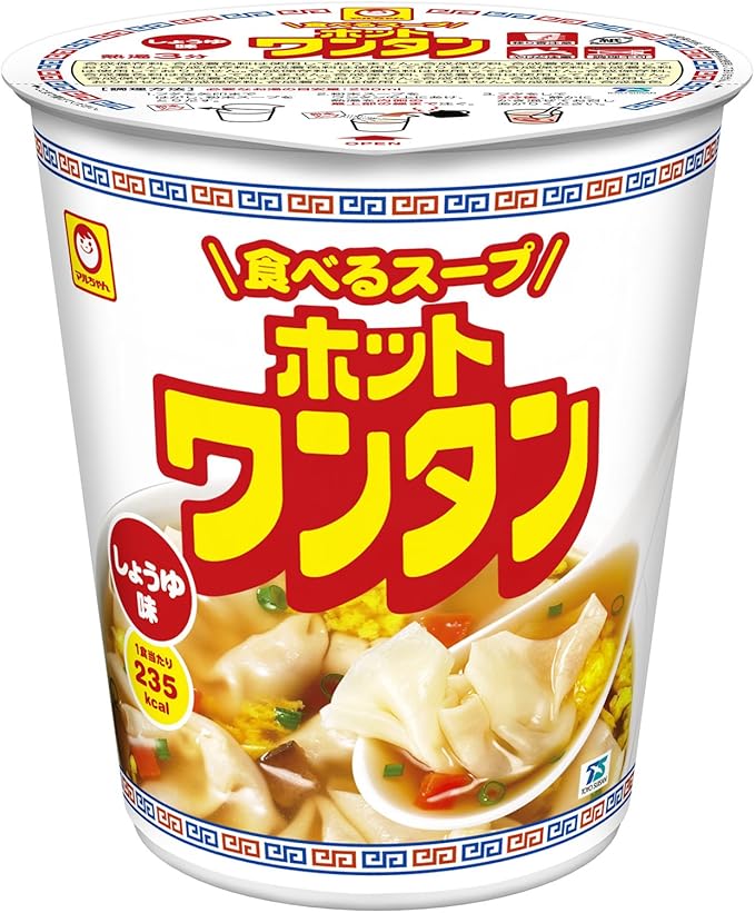 Amazon マルちゃん ホットワンタン しょうゆ味 46g マルちゃん スープ 通販