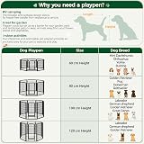 Yaheetech Lightweight 6 Panel Dog Playpen 60cm Portable Exercise Fence view 6