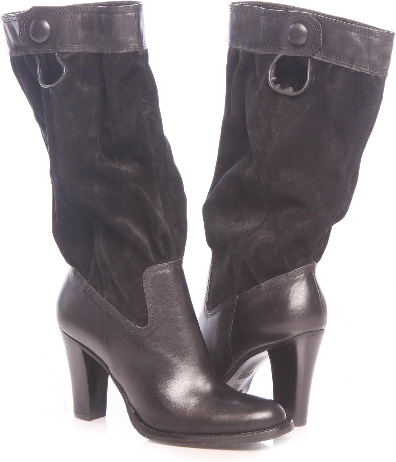 Diba Women's Armada Suede & Leather Boots (10, Black) Boots