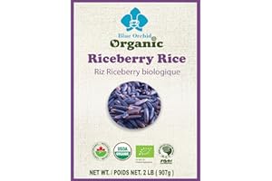 Organic Riceberry Rice - Purple Thai Black Jasmine Rice - High Fiber Superfood 900g