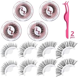 Reusable Self Adhesive Eyelashes lashes No Glue or