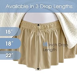 FreshCulture Elastic Wrap Around Bed Skirt - Easy