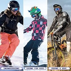 Dizywiee 2-Pack Kids Ski Goggles, Snowboard Goggles