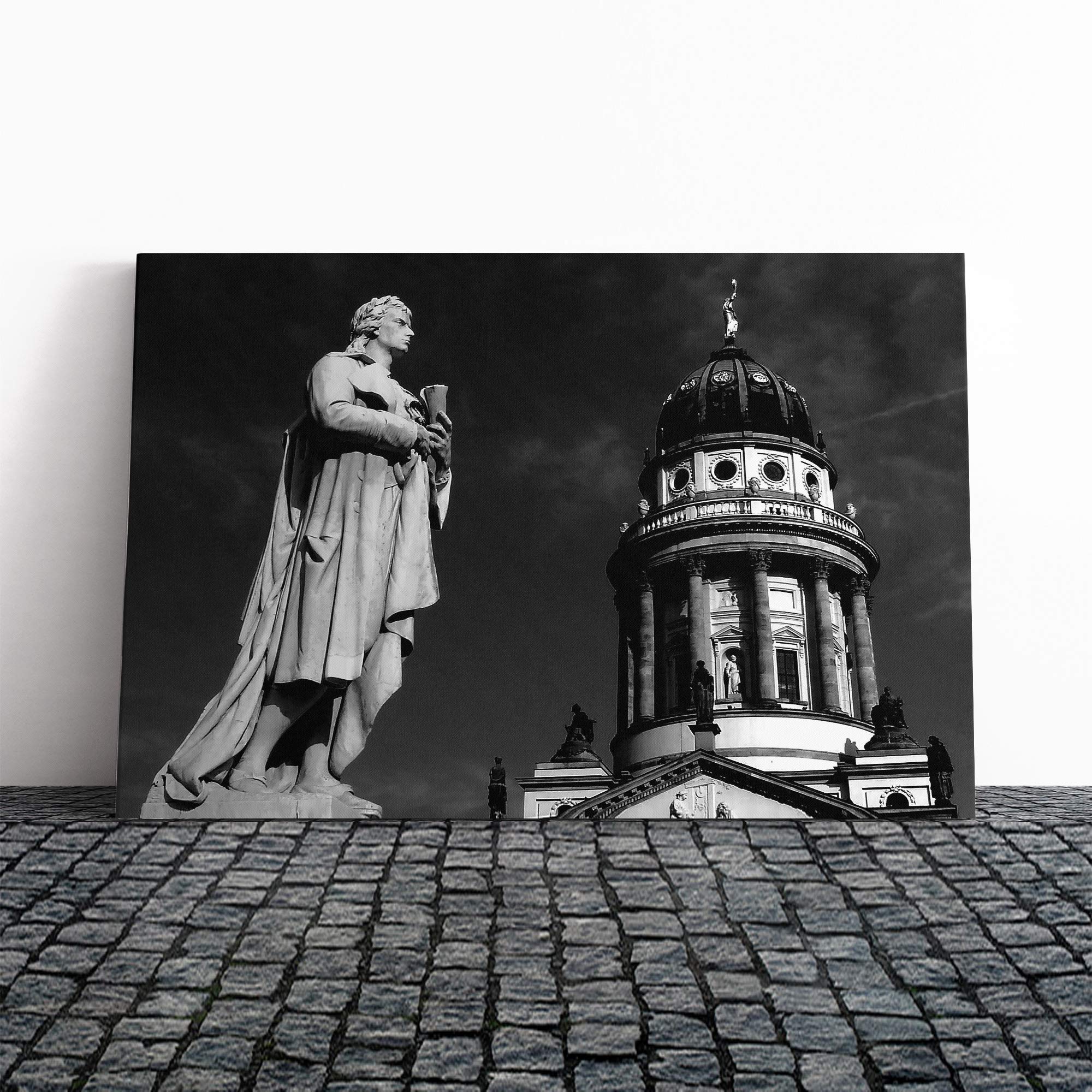 Schiller Berlin Germany Canvas Print | Gallery Wrapped 30mm Frame Wall Art | 20x14 inches | Ready to Hang | Modern Picture | Living Room Bedroom Lounge Office
