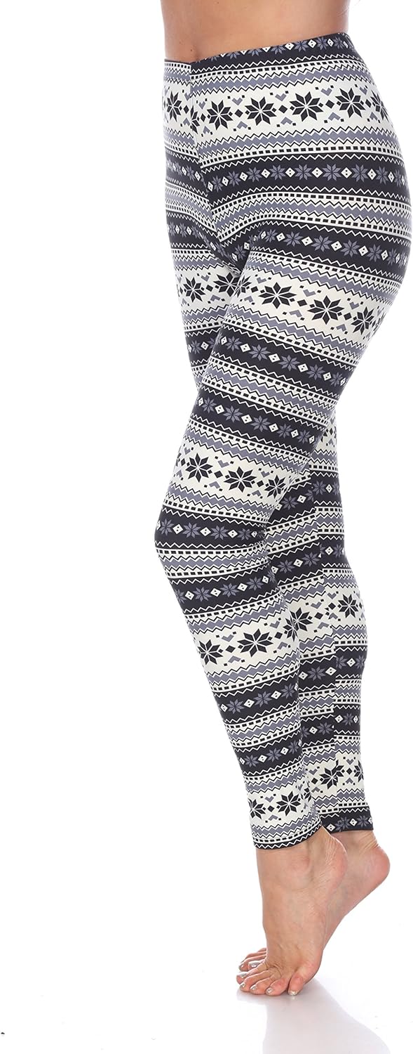 women's holiday print leggings