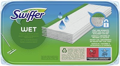 Swiffer Wet Mopping Cloths Refills 12 Count for Swiffer Sweeper Floors