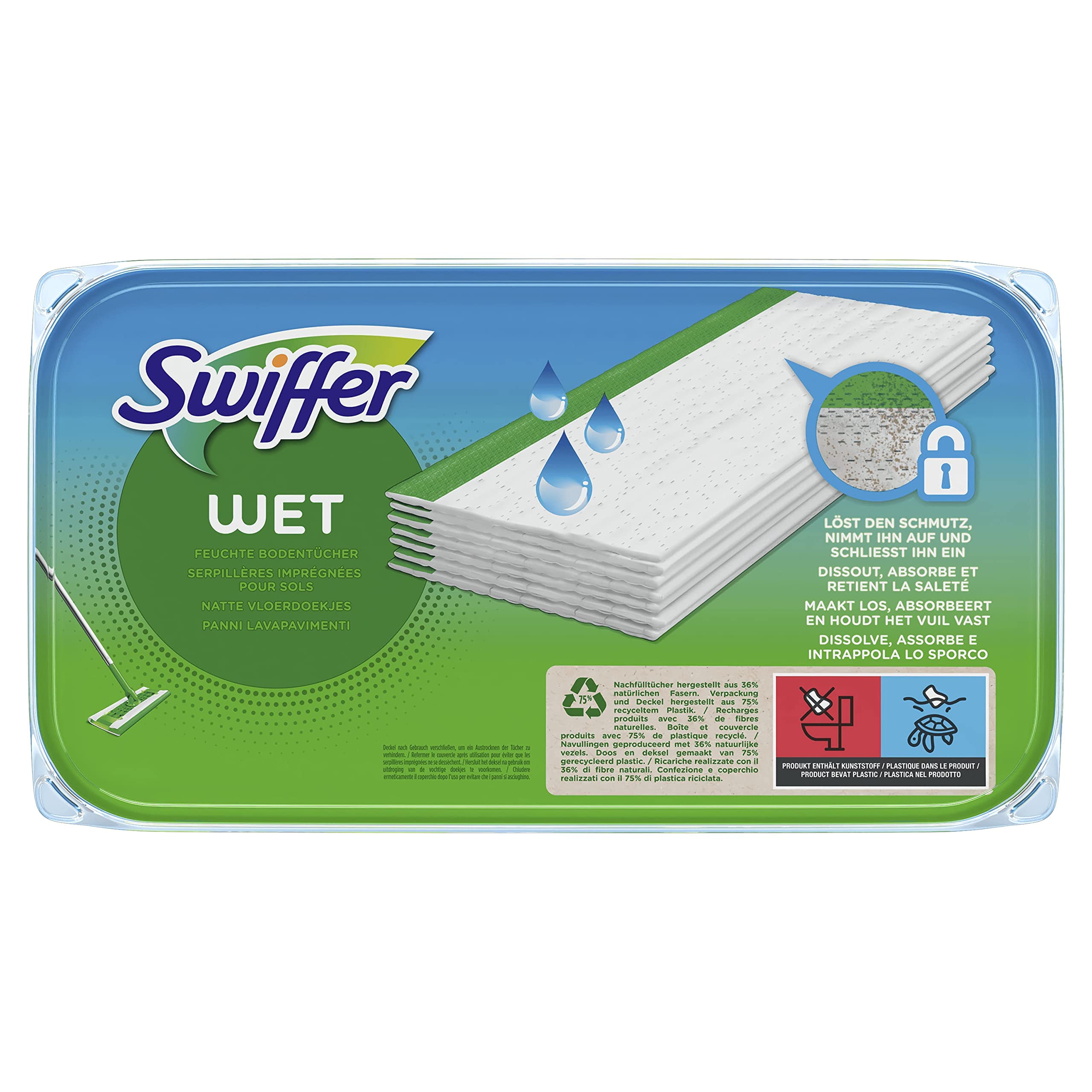 Swiffer – Wet Wipes for Mop (12 Pads)
