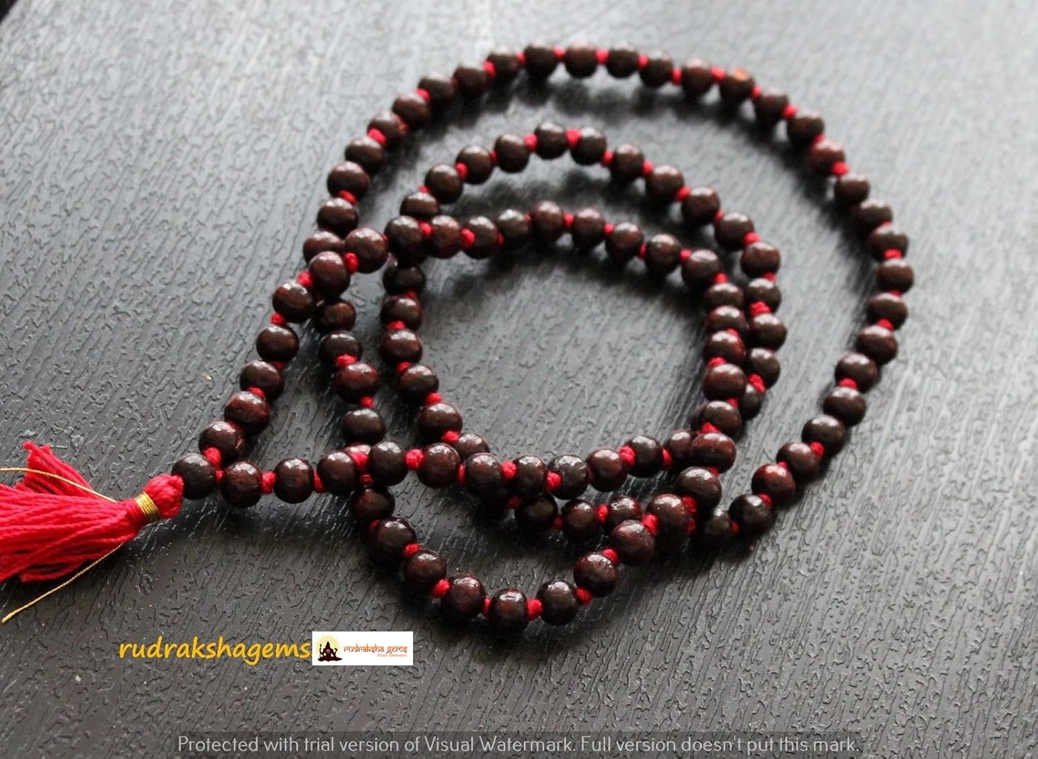 BUDDHIST ROSEWOOD Fair Trade MANTRA MALA BEADS 108 MEDITATION PRAYER