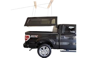 HARKEN - Truck Cap Overhead Garage Storage Hoist, Self-Leveling, Safe Anti-Drop System, Easy One-Person Operation, Smart Garage Organization