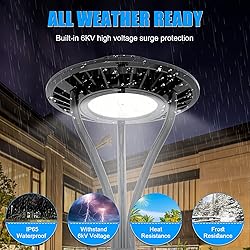 ADUB 10 Pack 80W LED Post Top Light, 11200LM LED
