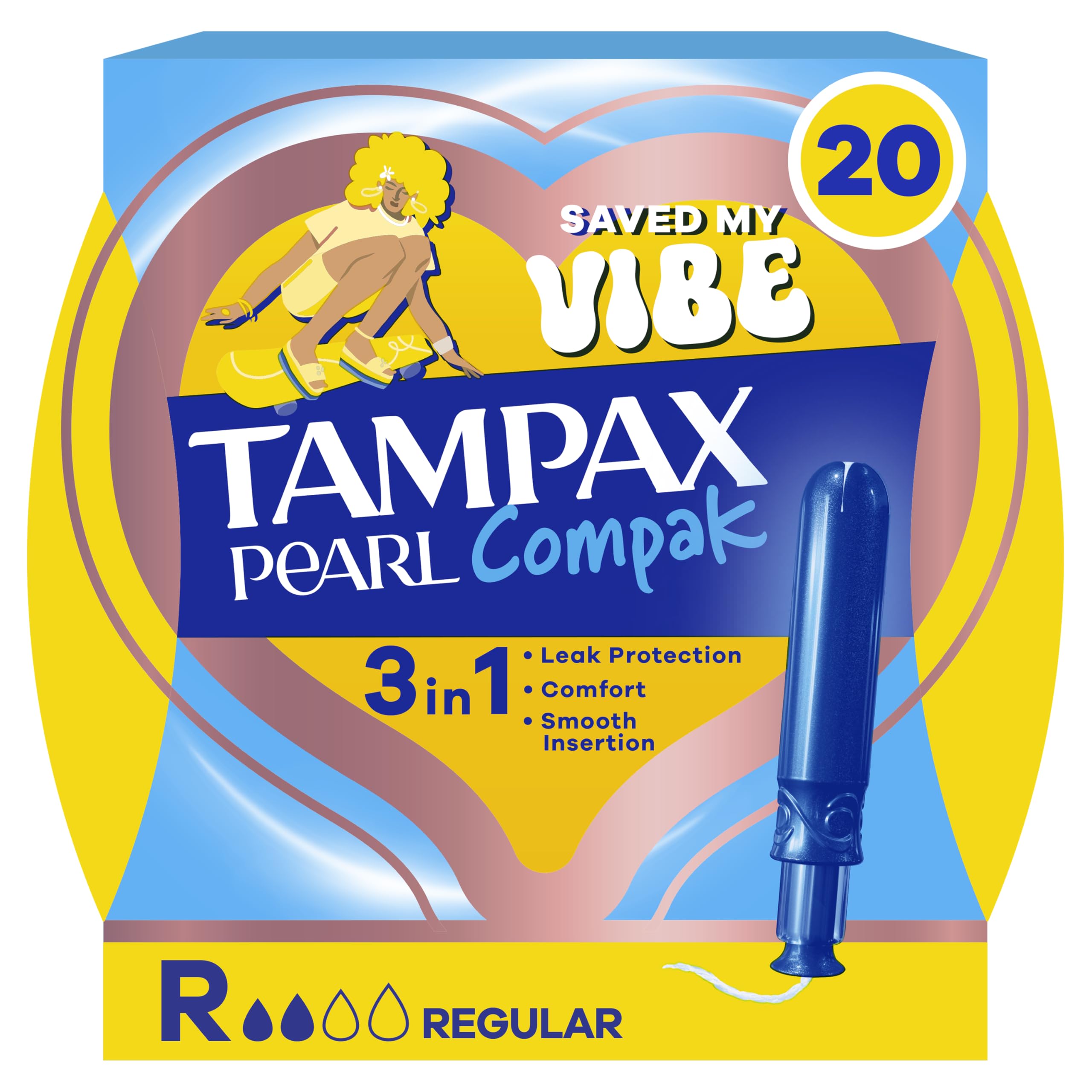 Tampax Compak Pearl Tampons Regular 16CT