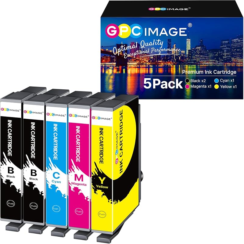 GPC Image 604XL Ink Cartridge Multipack (5-Pack) For Epson XP WF Printers