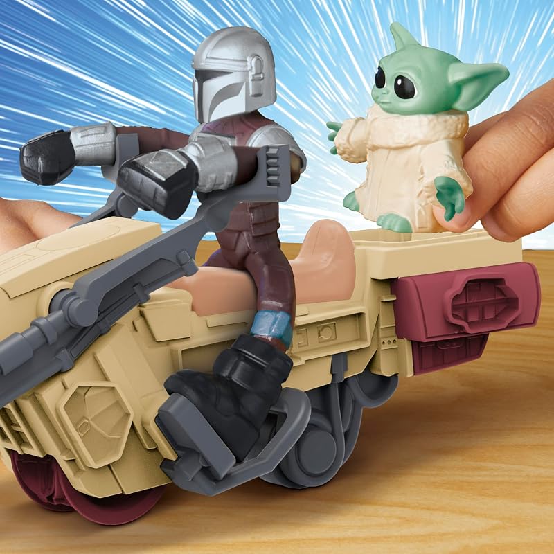 , Star Wars: Il MANDALORIANO, playset con Speeder di Lancio