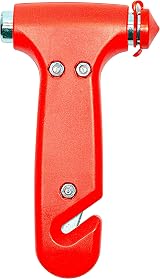AA Emergency Car Window Hammer with Seatbelt Cutter Red AA6240 Mounting Bracket view 2