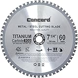 Concord Blades MCB0725T060HP 7-1/4-Inch 60 Teeth TCT Ferrous Metal Cutting Blade