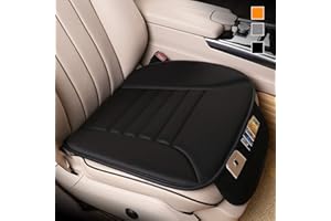 Lofty Aim Premium Car Seat Cushion, Driver Cushion with Comfort Memory Foam & Non-Slip Rubber Bottom, Car Seat Pad Works with 95% of Vehicles and Office Chair or Home (Black)