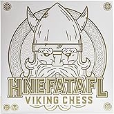Hnefatafl, Two Player Strategy Game with Wooden Game Board, for Kids and Adults