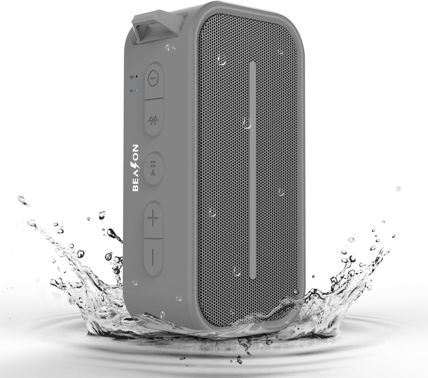 BEASON IPX5 Waterproof Portable Bluetooth Speaker with 10 Hours Playtime, Superior Sound Shower Beach Hiking Camping Outdoor Wireless Rugged Bluetooth 4.0 Speaker with More Bass-Sliver Color