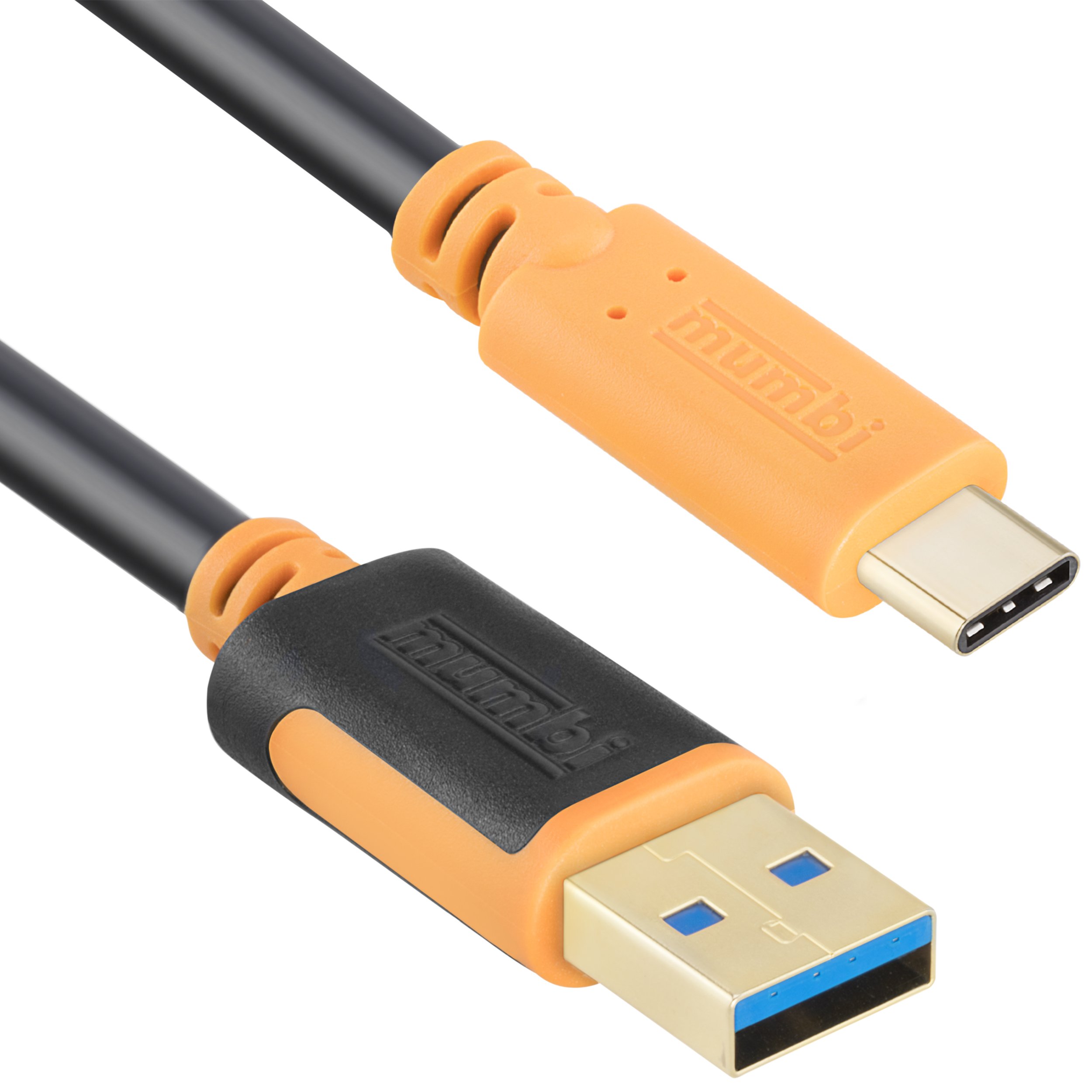 mumbi 2 m Dual Colour USB 3.0 Connection Cable USB-C Male to USB-A 3.0 Male Cable 200 cm