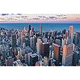 Chicago Willis Tower Illinois USA Jigsaw Puzzle for Adults 1000 Piece Wooden Travel Gift Souvenir