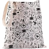 JYTAPP Movie Tote Bag Greek Symbol Character Tote Camp Bookish Gift Horror Novel Lover Gift