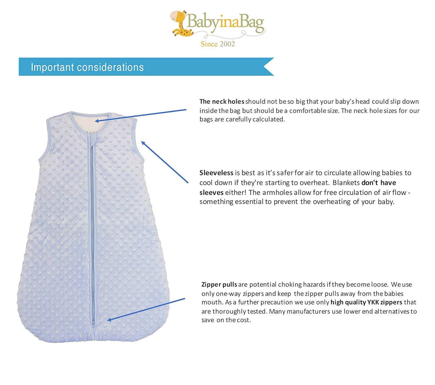 BABYINABAG Warm Quilted Winter Model Baby Sleeping Bag and Sack, Plush Minky Dot, 2.5 Togs for Infants and Toddlers (Medium (10 - 24 mos)): Baby