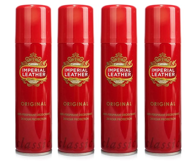 4X Imperial Leather Original Mens AntiPERSPIRANT Deodorant Spray 150ML Amazon.co.uk Health