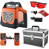 VEVOR Laser Level, 1650ft, 360 Degree Self Leveling Red Cross Line Laser, 5 Rotation Speeds & 4 Scanning Angles Adjustment, I