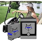 DESERT FOX GOLF Phone Caddy – American Flag Golf Cart Phone Holder – Secure Mount, One-Hand Access, Universal Fit, Patriotic Golf Accessories (Blue Line)