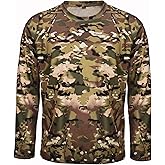 Wisdom Leaves Men Camo T-Shirt,Lightweight Performance Tee