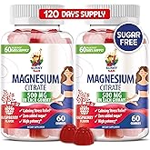 Magnesium Gummies for Kids & Adults - 500mg - Calm Magnesium Chews - Magnesium Citrate Chewable Supplement for Mood & Muscle