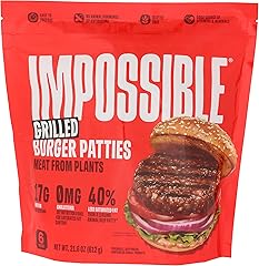 Impossible, Burger Patties Grilled, 21.6 Ounce