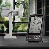 BRESSER Weather Station 5-in-1 with Outdoor Sensor German DCF Clock Black view 6