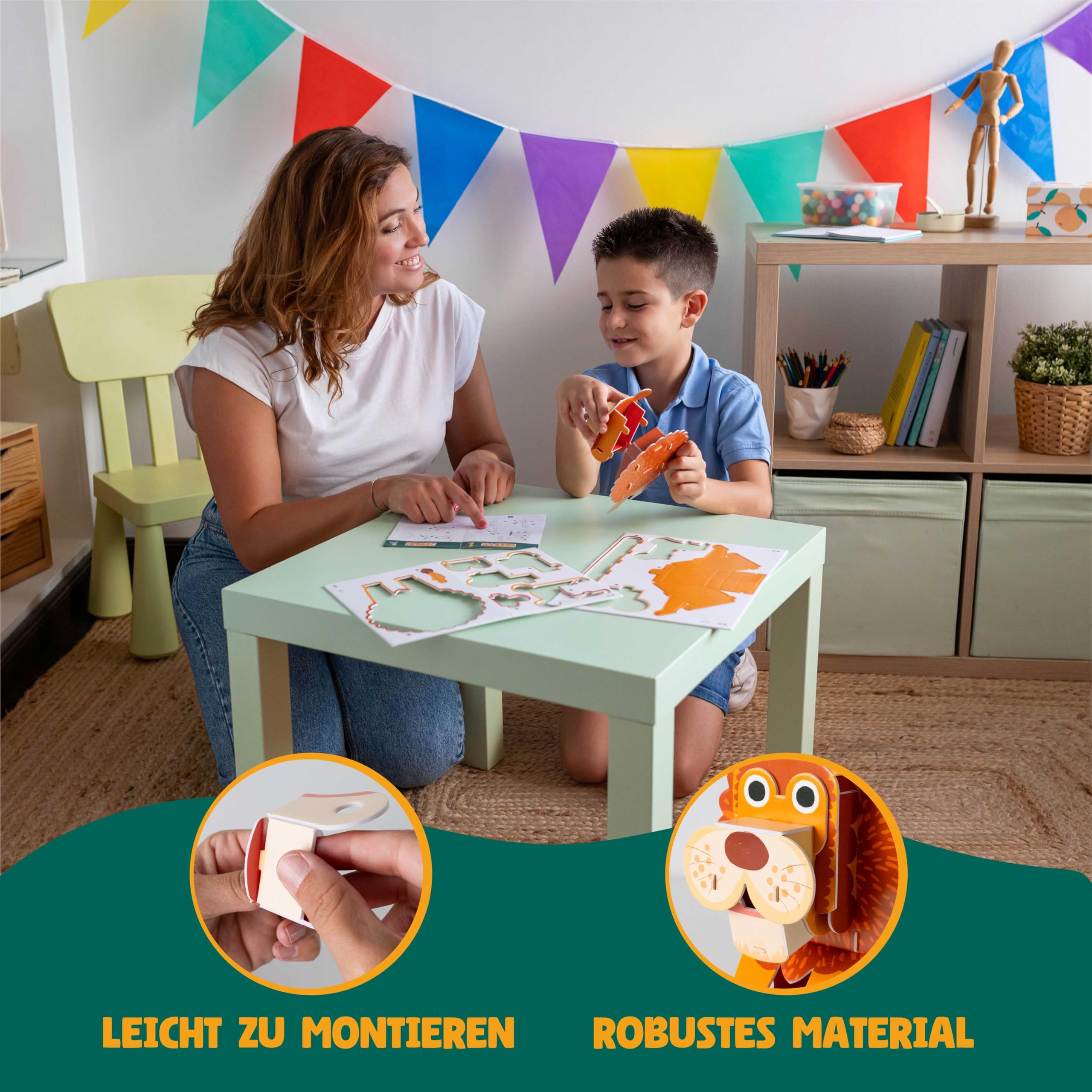 BONNYCO 3D Puzzle Kinder Spielzeug Paket 8. Puzzle 3D Tieren, Lernspielzeug Geschenke für Kinder. Puzzel Spielzeug Jungen Mädchen, Bastelset Geschenke für Jungs 6 7 8 9 10, Geburtstag, Weihnachten 8