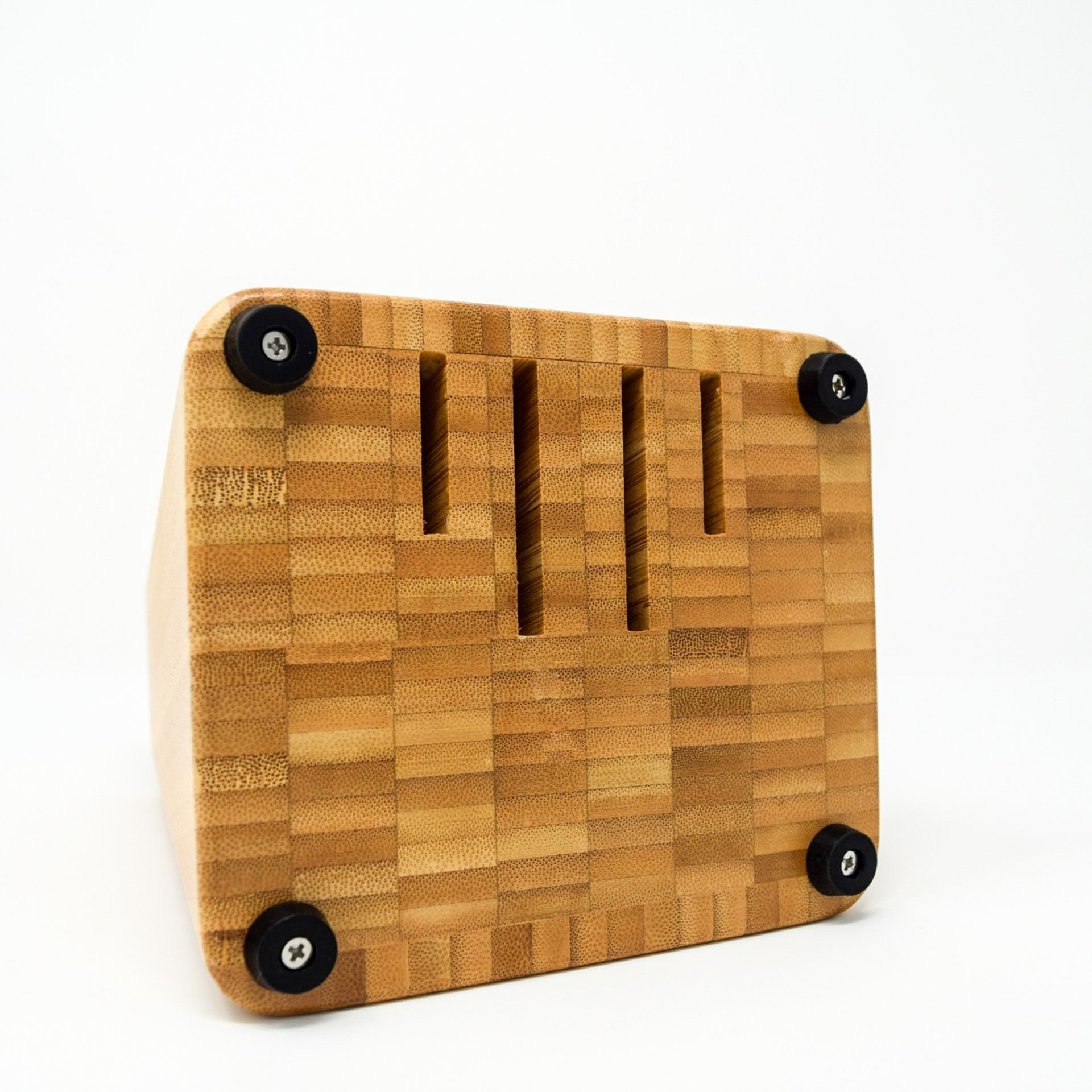 Kyocera Bamboo Knife Block Set includes 4slot Bamboo Block and 4